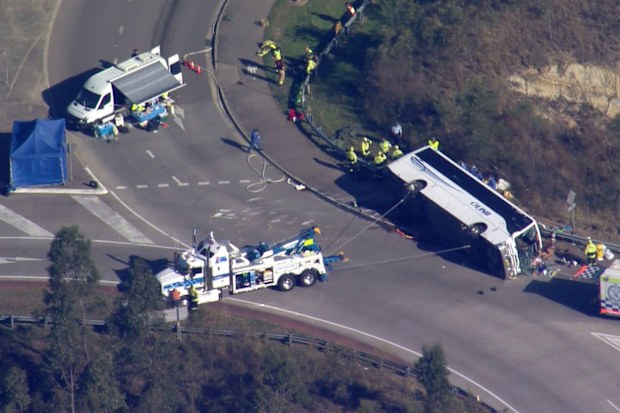 The bus crash in the Hunter Valley killed 10 people.