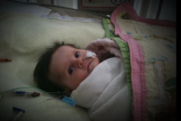 At three months old, Poppy Kelly had open-heart surgery after being diagnosed as having a ventricular septal defect.