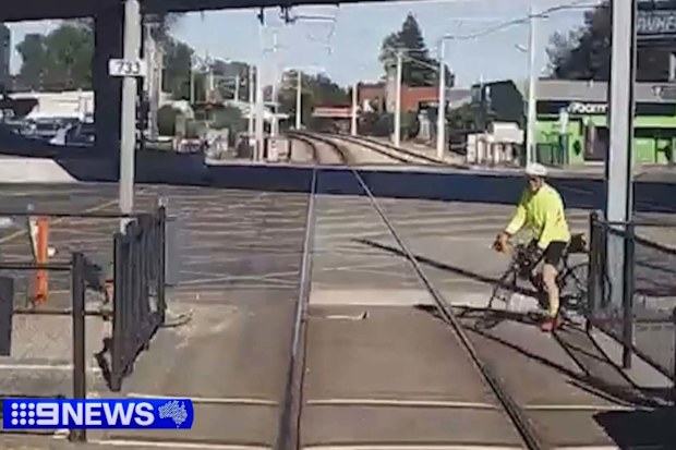 Near misses on train tracks have been revealed as leaders call for pedestrians and cyclists to stop taking risks.