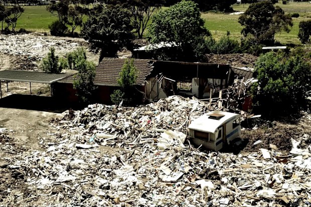 Jacob found mountains of industrial waste and a clean-up bill he fears could reach $2 million.