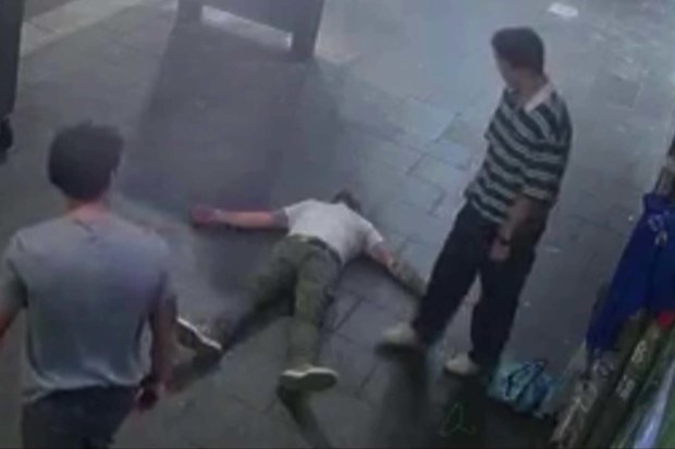 A man has been knocked to the ground in the beachside Sydney suburb of Coogee in a brutal alleged one-punch attack caught on security video.
