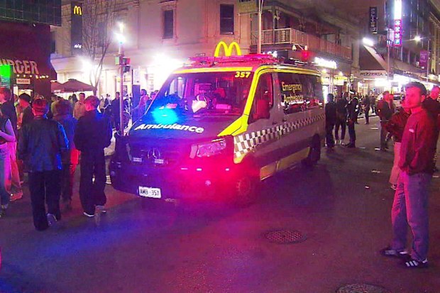 An 18-year-old has died after being hit by one car causing him to fall into the path of another on a busy Adelaide party strip.