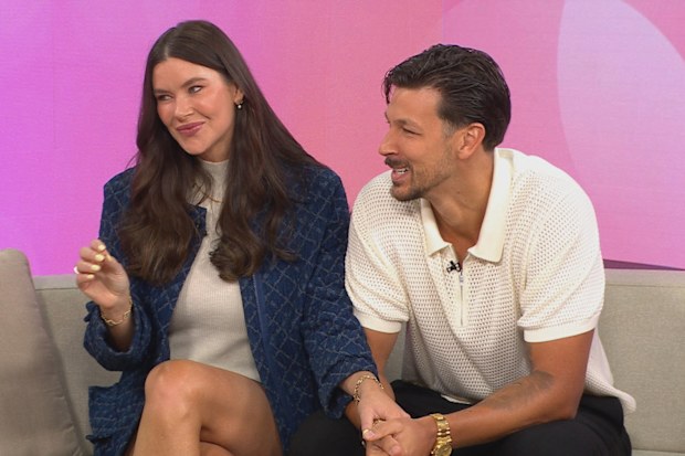 Brittany Hockley and Ben Siegrist on Today Extra talking about expecting their first child.