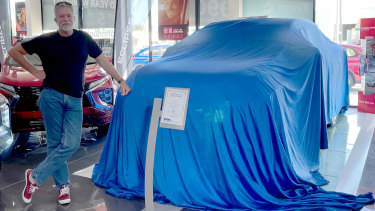 Colin Taylor with his new car.