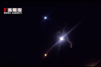 Iran state TV aired footage of the missile launch.