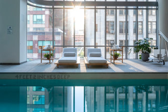 565 Broom Soho has a heated swimming pool and a fitness centre with a gym and yoga studio.