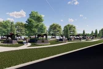 An artist’s impression of The Champions Park 