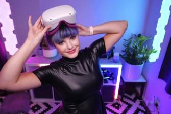 Anais Riley, known online as Naysy, creates virtual reality gameplay videos and tutorials.