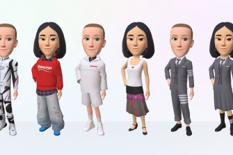 Designers Balenciaga, Prada and Thom Browne were enlisted for the launch of Facebook me<em></em>ta’s Avatars Store. Avatars of Mark Zuckerberg and Eva Chen, director of fashion partnerships for Instagram, model the designs.