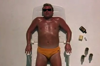 Ray Winstone - and those gold trunks - in Sexy Beast.