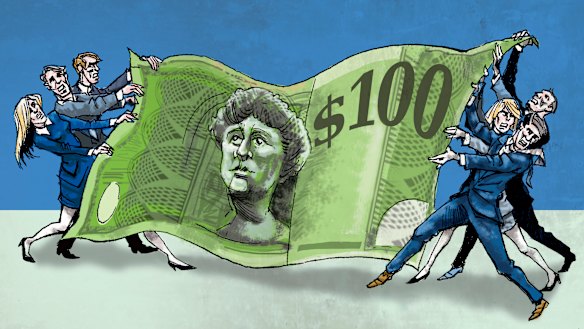 Cheque mate: Investors hit back in executive pay dispute.  Illustration: Joe Benke