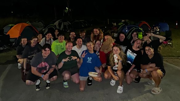 Fans have bonded while waiting in the line.