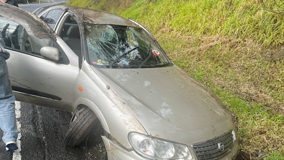 Savannah Jensen was in this car when it flipped.