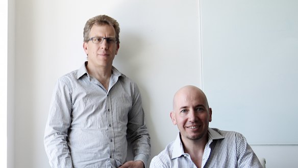 BioPak CEO Gary Smith and BioPak founder Richard Fine.