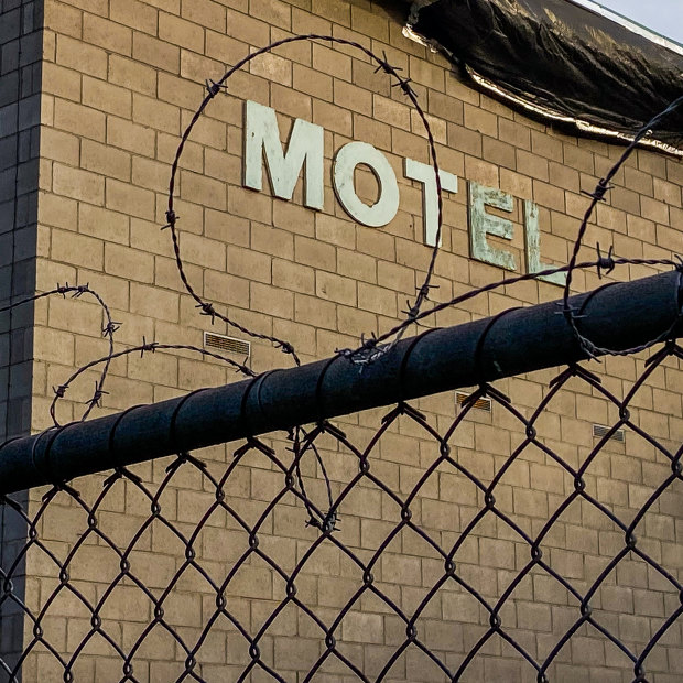 Coburg Motor Inn is used as emergency accommodation for homeless people and people recently released from jail. Two people have died there this month.