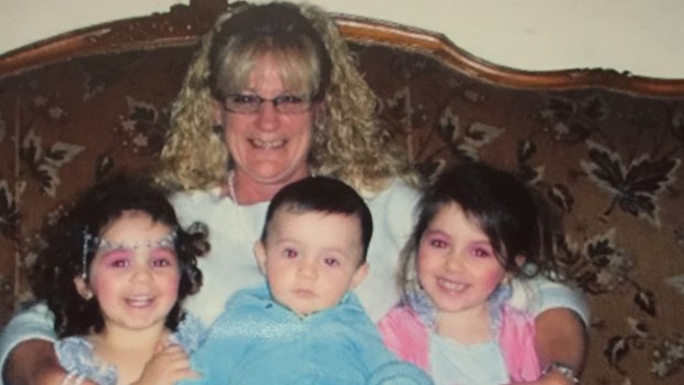 Grandmother Karen Nettleton with, from left, Hoda, Abdullah and Zaynab Sharrouf.