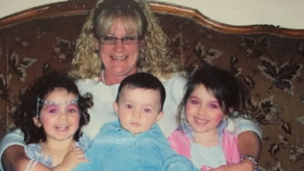 Grandmother Karen Nettleton with, from left, Hoda, Abdullah and Zaynab Sharrouf.