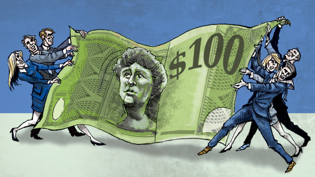 Cheque mate: Investors hit back in executive pay dispute.  Illustration: Joe Benke