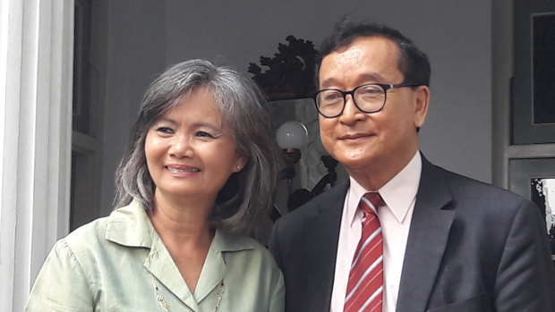 Exiled Cambodian MPs Mu Sochua and Sam Rainsy travelled to Jakarta in April to step up pressure on regional governments over the conduct of Prime Minister Hun Sen.