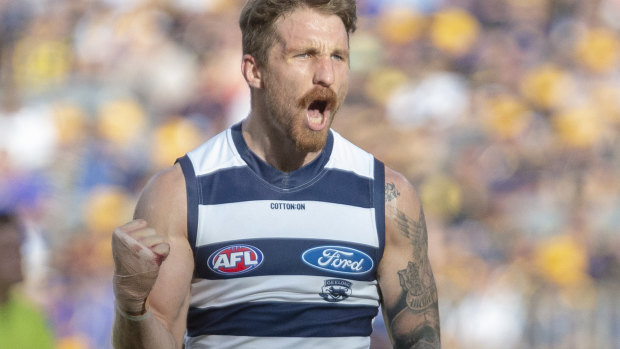 Zach Tuohy required stitches to his right hand.