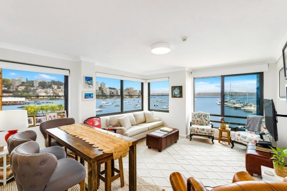 Tristan Harris is selling two adjoining apartments atop a beachfront art deco block in Double Bay.