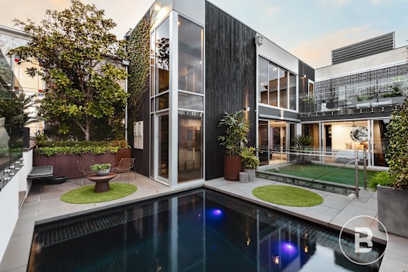 The property is spread over four levels. 