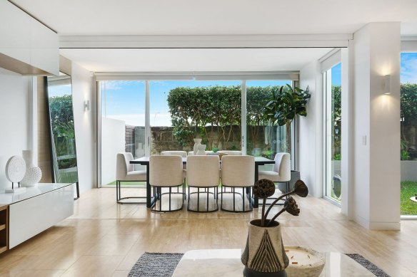 The Triguboff family’s garden apartment in Swell at Bondi Beach goes to auction on November 3.