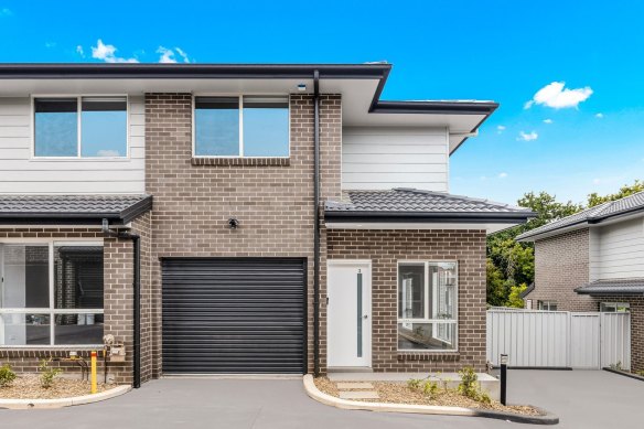 A new four-bedroom townhouse in St Marys that recently sold for $675,000.