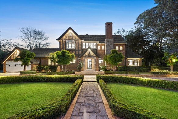 The Gables is the 1941-built, Tudor-style estate in Wahroonga that sold earlier this year for $12 million.