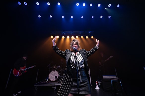 Sheridan Harbridge in full flight.