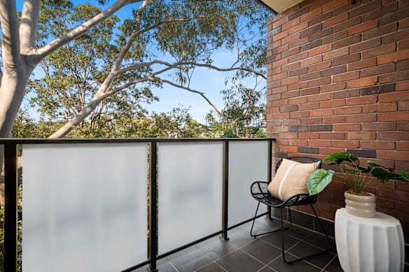 The Wigram Road unit overlooks the trees.