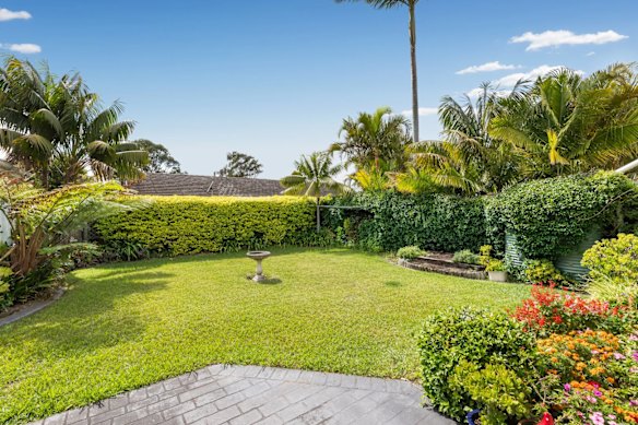 The backyard at 10 Portsmouth.