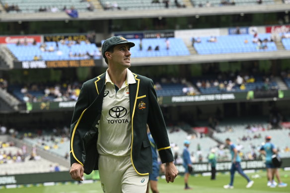 Australia captain Pat Cummins before last year’s Boxing Day Test against Pakistan.