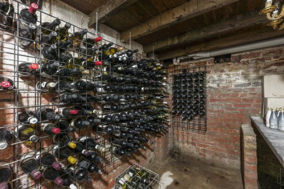 The wine cellar at 23 Riversdale Road.