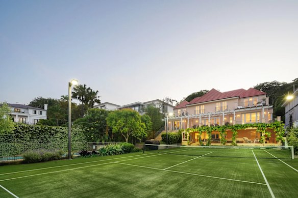 Stephen Gaitanos, the co-founder of Scape Australia, and his wife, Emma, have emerged on settlement documents as the buyers of a $50 million six-bedroom mansion in Bellevue Hill.