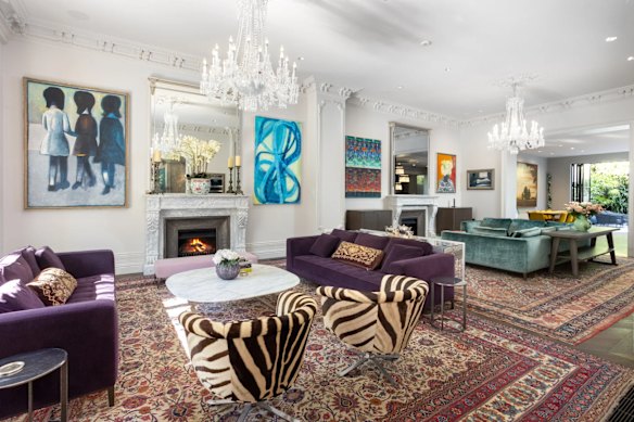 Inside the Potts Point terrace that was bought by Tim Eustace and Stephen Panui.