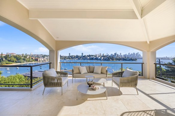 This deceased estate in prestigious Point Piper has a price guide of $50 million. There are knockout views from the terraces.