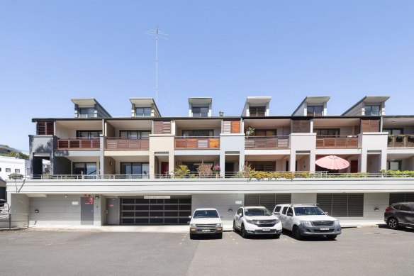 The row of Balmain terraces were built as part of the Colgate Palmolive redevelopment.