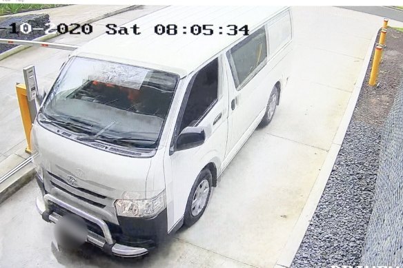 Detectives last month released CCTV vision of a 2016 white HiAce van that entered an underground car park just before John Ibrahim’s nephew Michael Haddad was violently abducted.  