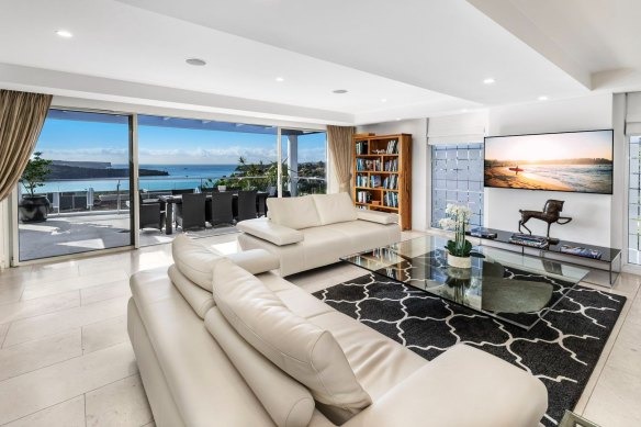 The Mosman apartment of Russell and Carole Tate covers 518 square metres, making it one of the suburb’s largest.