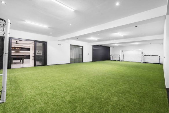 The property completed in 2022 includes an indoor soccer pitch. 