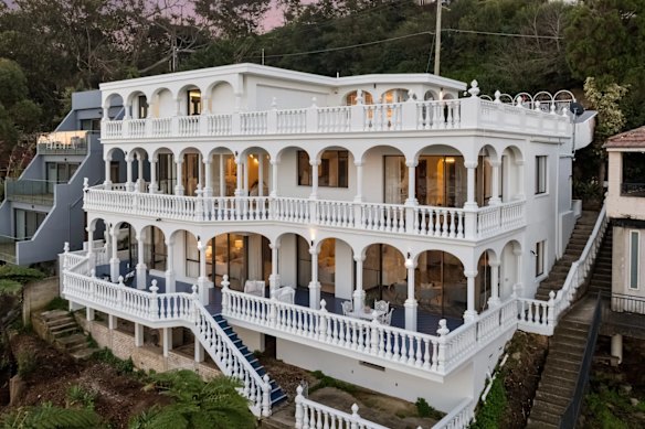 A home that resembles a wedding cake on Sydney’s northern beaches is undergoing a transformation.