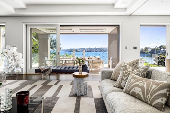 The deep waterfront trophy home in Vaucluse of the Smorgons.  