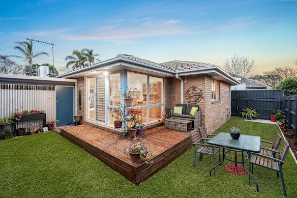 The Bentleigh villa unit sold for $1,151,500 at Saturday’s auction. 