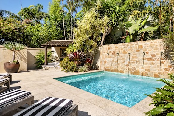 The price guide is $12.5 million to $13.5 million, and there is a pool for the buyers to enjoy.
