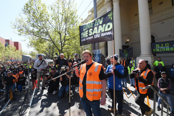 CFMEU national secretary Zach Smith.