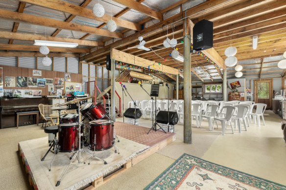 The home’s concert venue caters for up to 100 people.