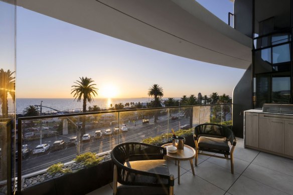 The view from the balcony.