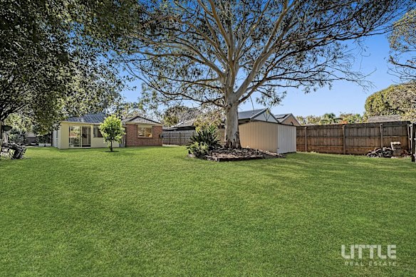 The Berwick property, featuring two bathrooms, a double lock-up garage and generous garden, sold for $845,000 at auction. 