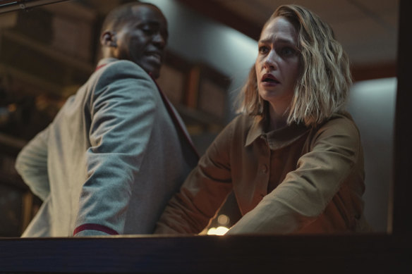 Ncuti Gatwa as Eric Effiong and Jemima Kirke as high school principal Hope Haddon.